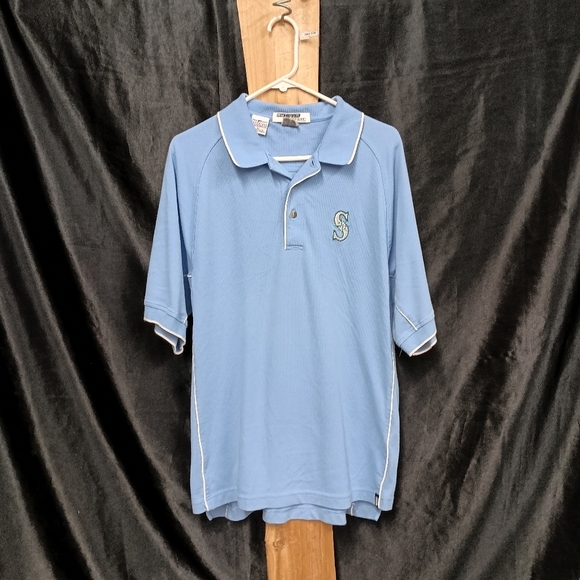 Classic Blue Seattle Marinerd Polo Shirt with Timeless Style - Picture 4 of 10